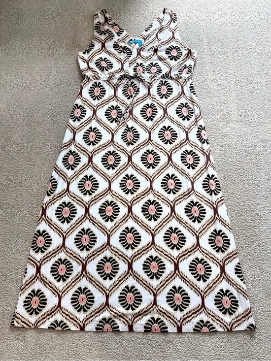 fresh produce Dresses & Skirts - Fresh Produce Maxi Sleeveless Geometric V-Neck Empire Waist Summer Dress XL